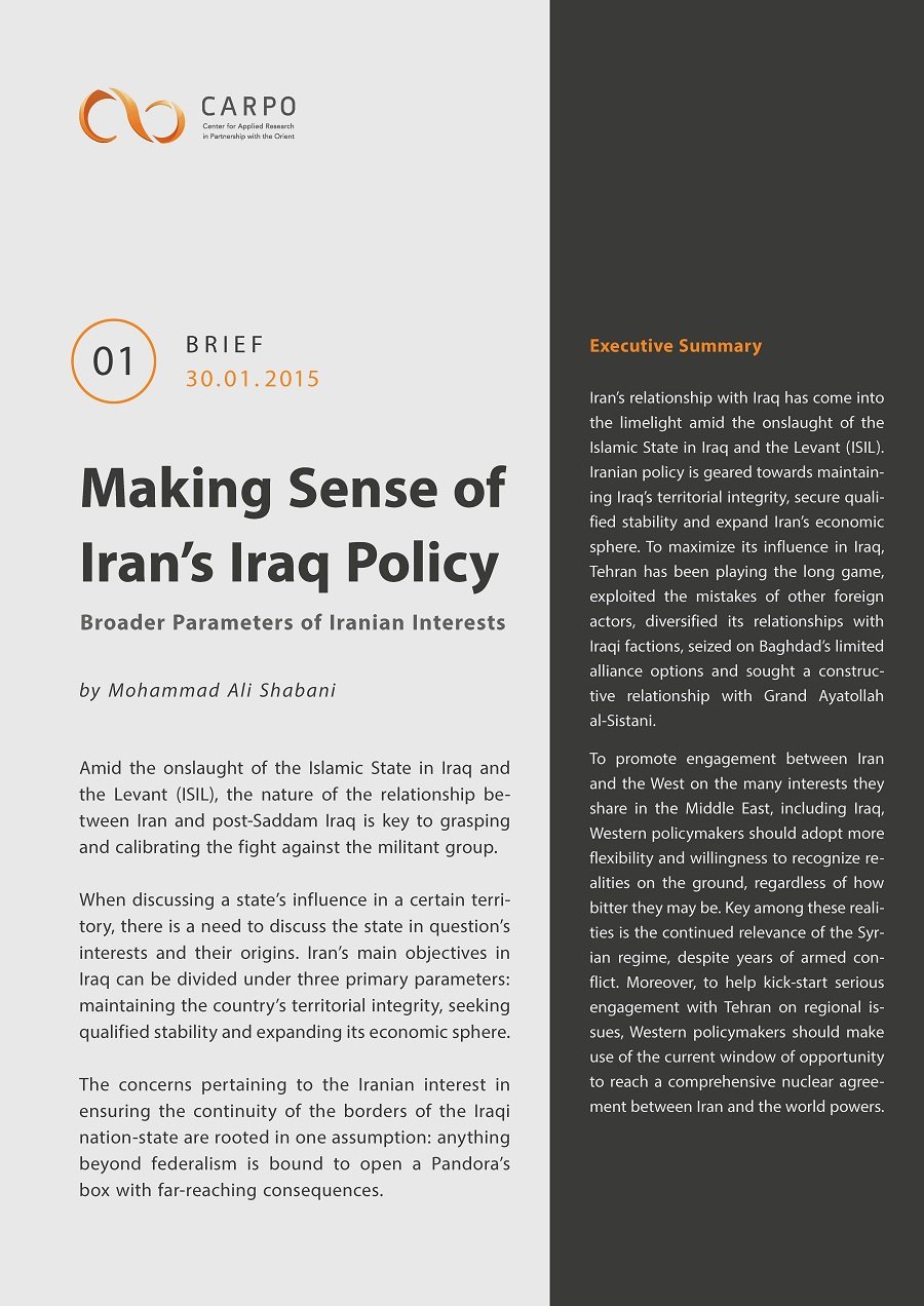 Making Sense of Iran’s Iraq Policy