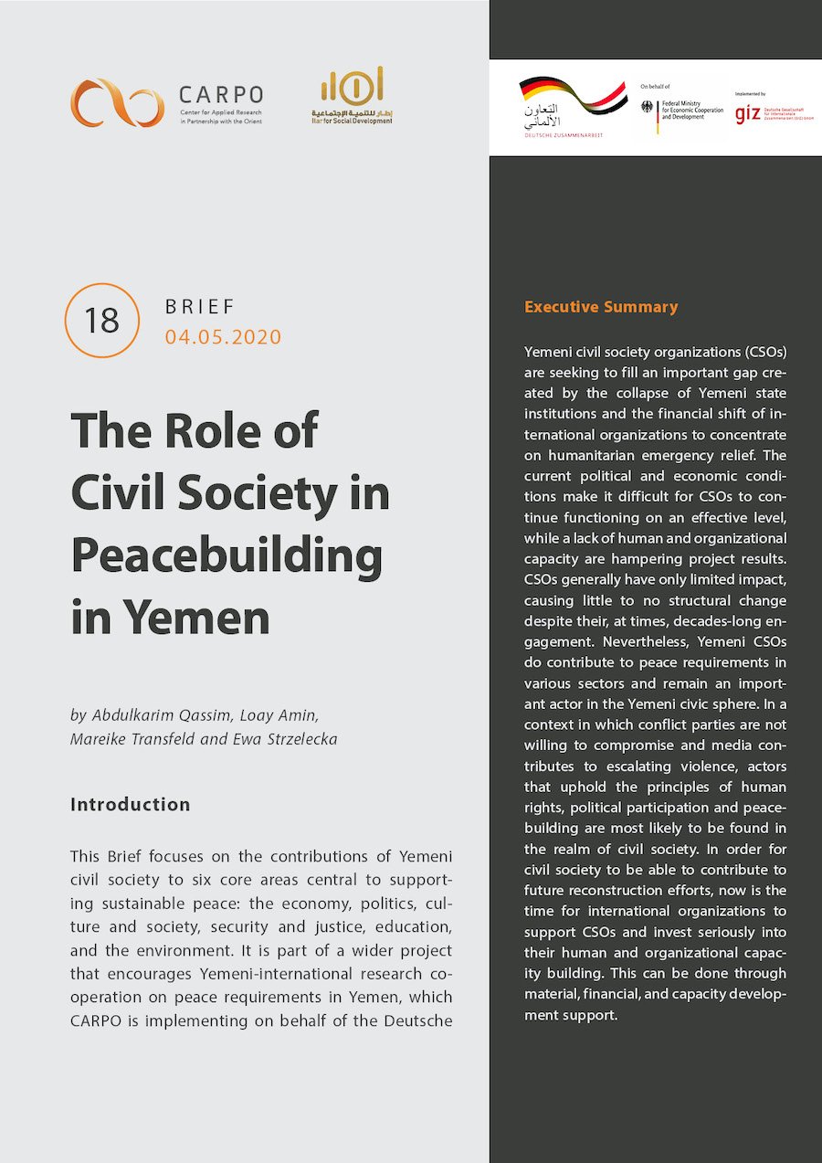 The Role of Civil Society in Peacebuilding in Yemen